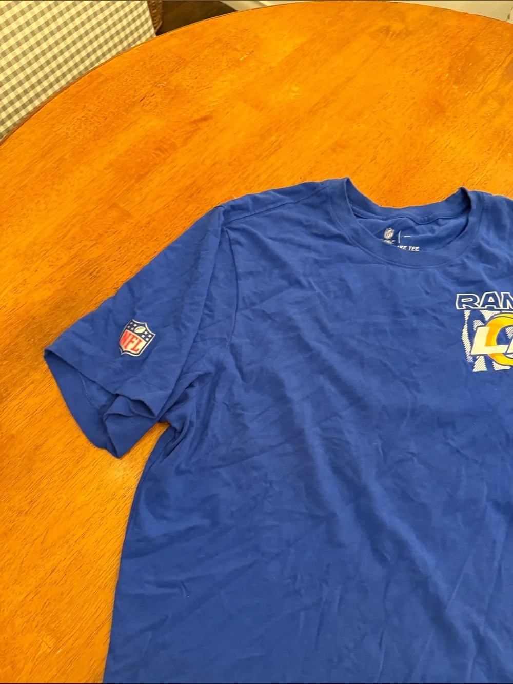 Nike Men’s Los Angeles Rams Blue Short Sleeve Tee xl